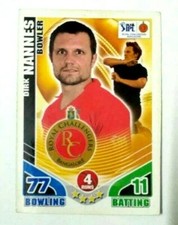 IPL TOPPS 2011 CRICKET ATTAX  DIRK NANNES BOWLER ROYAL CHALLENGER   1st EDI.