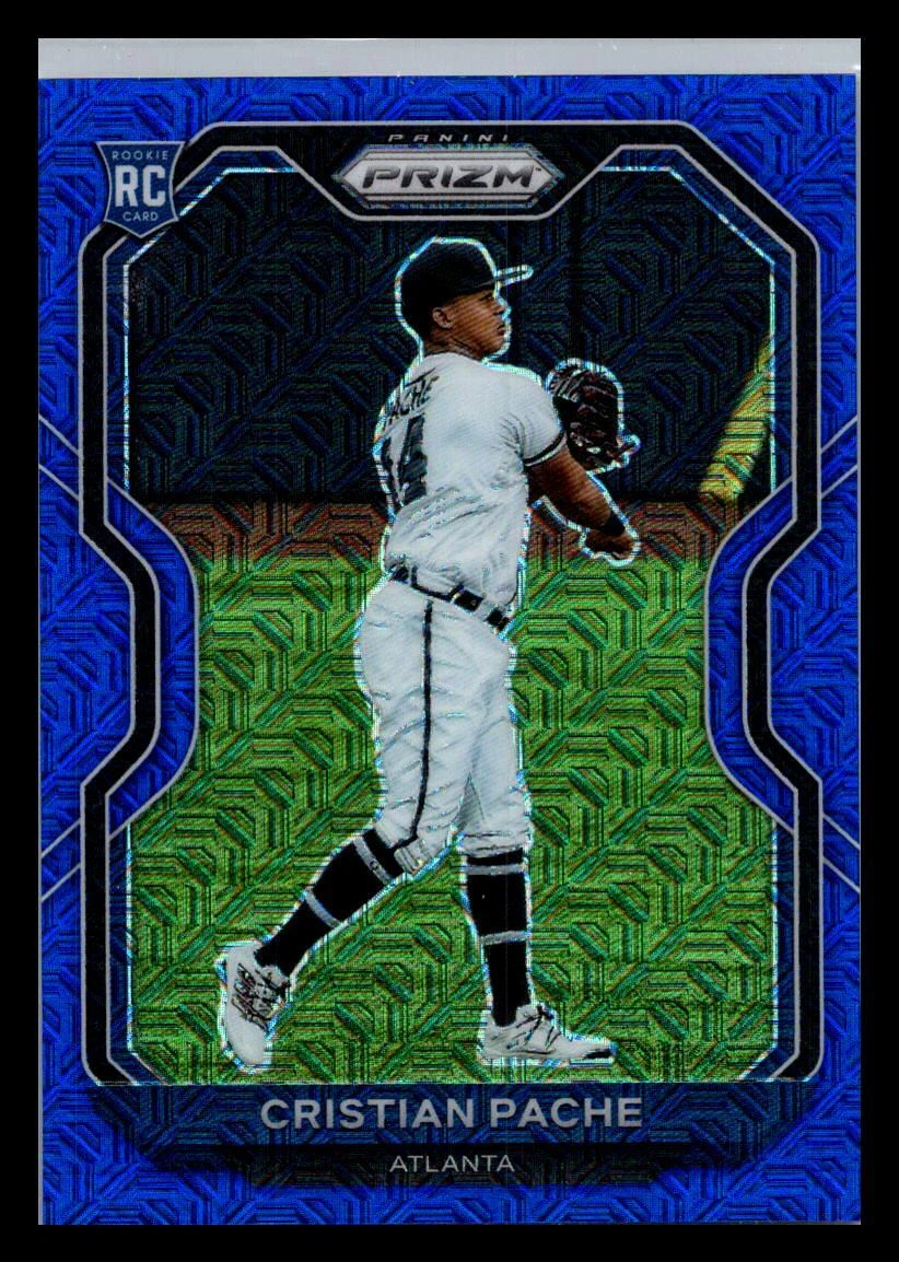 2021 Prizm Blue Mojo Prizm Cristian Pache RC /199 #144 Atlanta Braves