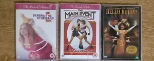 BARBRA STREISAND Movie x 3 DVD Bundle main event + up the sand box +Hello Dolly - Picture 1 of 2