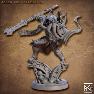 Oslag - Fighter - Mind Flayer Illithid - Artisan Guild Fantasy D&D miniatura - Foto 1 di 2