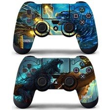2 Pack PS4 Controllers Dualshock King of Monster Godzilla Vinyl Skin Stickers