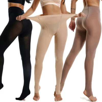 Men Women Plus Size Pantyhose High Waist Durable Elastic Tights Stockings 240lbs - Image 1 of 4