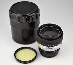 SERVICED! SOVIET USSR HELIOS-103 RANGEFINDER LENS f1.8/53 KIEV-4 MOUNT (1) - Picture 1 of 6