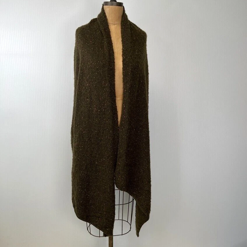 Anthropologie Bufanda Mujer Oliva Rectángulo Envoltura 82.5x21.5 Trabajo Fiesta Boho Núcleo Ne Foto 1 de 4