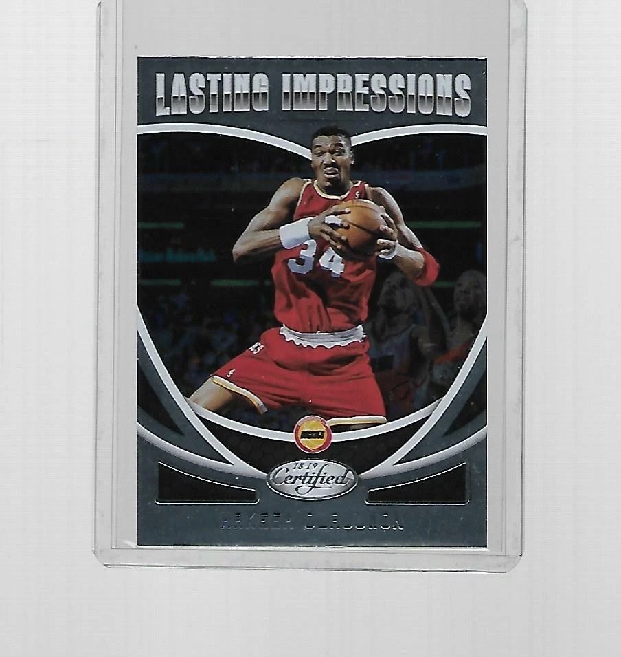 2018-2019 PANINI CERTIFIED BASKETBALL LASTING IMPRESSIONS HAKEEM OLAJUWON #LI-2 - Image 1 of 1
