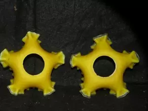 PR ANTICA CASSA ARRUFFATA VITTORIANA VETRO GIALLO MADREPERLA GAS LUCE BOBECHE - Foto 1 di 1