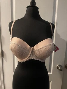 NWT Maidenform Womens Self Expressions Boost Push Up Bra Nude Beige Size 40DD - Picture 1 of 7