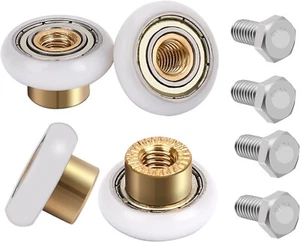 4 PCS Shower Door Rollers Runners Wheels Replacement Part Bathroom Glass Door - Picture 1 of 7