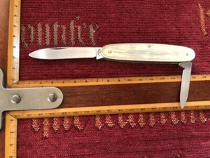 couteau canif superbe OMEGAWERK SOLINGEN ancien antique knife coltello messer - Picture 1 of 8