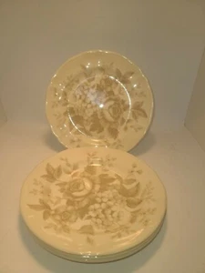 Churchill England 7,25" Hellbraun/Beige Rose Blumen Salat/Dessertteller  - Bild 1 von 8