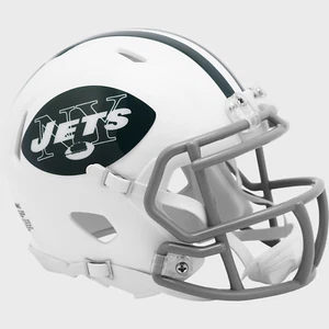 Mini casco de fútbol americano NEW YORK JETS NFL Riddell THROWBACK Speed - Imagen 1 de 3