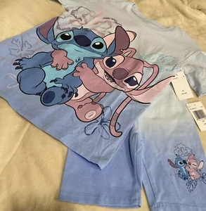 Girls 5/6 2-pc. Short Set-Disney LILO & Stitch-light Blue-NWT - Picture 1 of 9