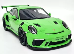 GTSpirit 1/12 Porsche 911 991.2 GT3-RS Lizard Green 2019 LARGE Resin Model Car - Picture 1 of 11