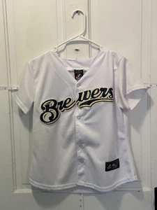 Ryan Braun Milwaukee Brewers MLB jersey Youth Boys Small Embroidered - Picture 1 of 6