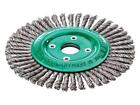 Lessmann Pipeline Brosse 40 Noeuds 125 x 22.2mm Trou Acier Inoxydable Câble