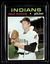1971  Topps #294 Steve Dunning Cleveland Indians RC VG-EX Baseball Card *A385