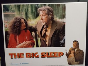 Lobby Card 1978 THE BIG SLEEP Richard Boone Sarah Miles nice CU Chandler classic