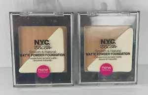 (2) NYC Smooth & Natural MATTE POWDER FOUNDATION -#732U Midtown Medium - Picture 1 of 2