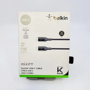 Belkin - Kevlar Black - Mixit - DuraTek - USB-C to USB-C - 4 FT Cable - Picture 1 of 3