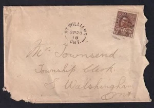 Canada 1918 cover, franked with KGV Admiral War Issue sc#MR4a Die I - Picture 1 of 1