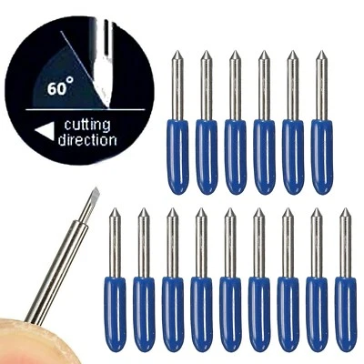 New 15PCS 60 degree Roland Cutting Plotter Vinyl Cutter Blade Knife Blades - Image 1 of 4