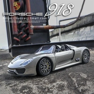 1:24 Porsche 918 Spyder Diecast Model Car - Alloy Collectible & Toy Gift - Image 1 of 4