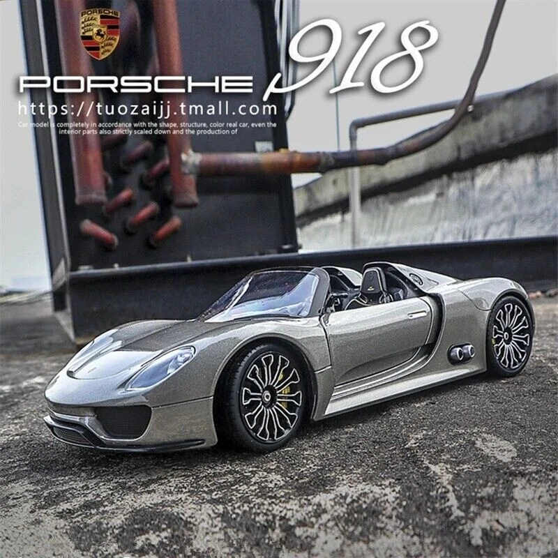 1:24 Porsche 918 Spyder Diecast Model Car - Alloy Collectible & Toy Gift - image 1 of 4