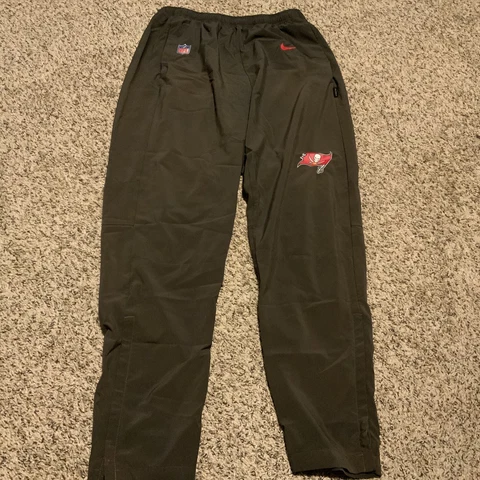 Tampa Bay Buccaneers Nike Gray Pants Men's Size Large Used Lightweight Randle El Cover