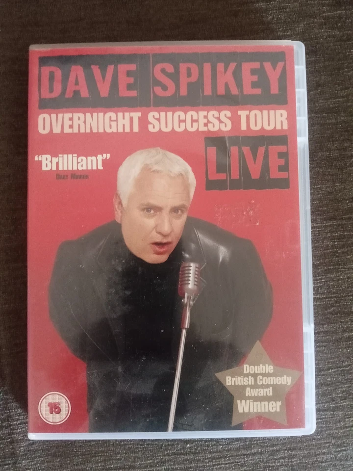 DAVE SPIKEY OVERNIGHT SUCCESS TOUR LIVE CERT 15 DVD - Image 1 of 1