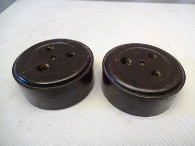 Interruptores Eléctricos Vintage Baquelita Enchufe de Luz Conexión de Circuito Eléctrico *15 Foto 1 de 4