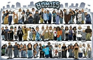 HOMIES FAMILY POSTER - FUNNY - RARE NEW ORIGINAL - Picture 1 of 1