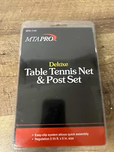 MTA PRO Table Tennis Net and Post Set 5 3/4 ft X 6” - Picture 1 of 3