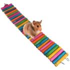 Pig Gerbil Wooden Rodent Colorful Climbing Stairs Ladder Bridge Hamster Toys