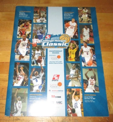 2007 College Hoops Classic Coaches for Cancer Program - Madison Square Garden - Image 1 of 2