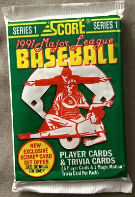 1991 Score Pack Craig Grebeck White Sox Rookie RC Top Jeff Montgomery Royals Bac - Image 1 of 2