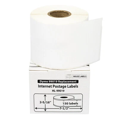 DYMO Compatible 99019 1-Part Direct Thermal Postage Labels - (2) Rolls of 150 - Image 1 of 4