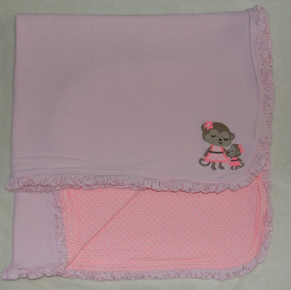 Manta bebé Carters Just One You rosa flor naranja mamá mono borde con volantes Foto 1 de 4