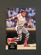 Ron Tingley Signed 1992 Topps Stadium Club Card Auto Angels Autograph COA