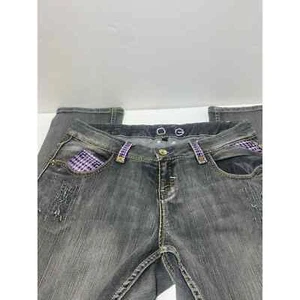 Coogi Damen Jeans schwarz Größe 14 W bestickte Gesäßtaschen - Bild 1 von 7