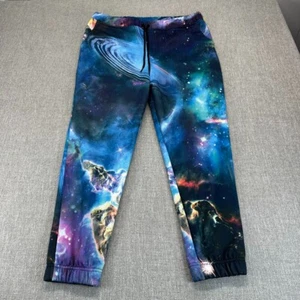 Jackson Sweatpants Mens XL Multicolor Space Galaxy Print Tapered Pockets Fleece - Picture 1 of 7