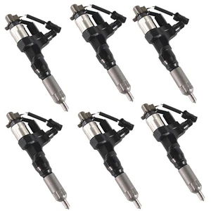 23670-E0010 6X Fuel Injectors For Hino J08E Kobelco SK200-8 SK350-8 VH23670E0010 - Picture 1 of 6