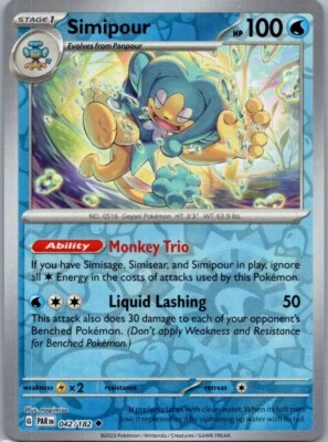 Simipour SV04: Paradox Rift 042/182 Near Mint NM Reverse Holo - Image 1 of 2