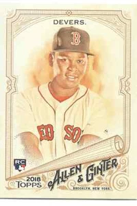Tarjeta base de radiocontrol Allen & Ginter Rafael Devers 2018 - Boston Red Sox - #216 - Imagen 1 de 1
