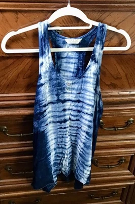 Tryst Blue Tye Dye Tank Top Size L - Image 1 of 4