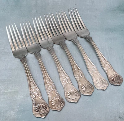 World Tableware Amsilco KINGS Silverplate Dinner Forks set/6 - Image 1 of 4