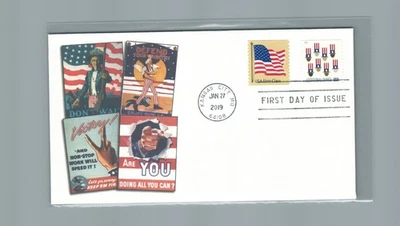 2019 First day Cover #5341 Uncle Sam's Hat - Image 1 of 2