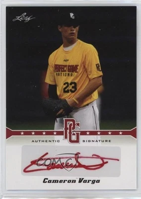 2013 Leaf Perfect Game Showcase Auto Red /5 Cameron Varga #A-CV1 Auto - Image 1 of 2