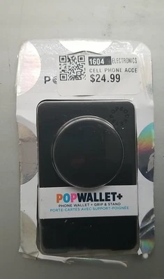 PopSockets PopWallet with PopGrip Cell Phone Grip & Stand - Black - Image 1 of 2