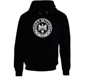 German Eagle, Iron Cross GOTT MIT UNS Hoodie New - Picture 1 of 7
