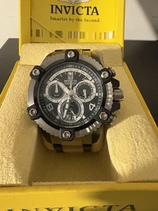 Invicta Men's 13048 Reserve Jason Taylor Arsenal Two Tone Chronograph Watch - Picture 1 of 6